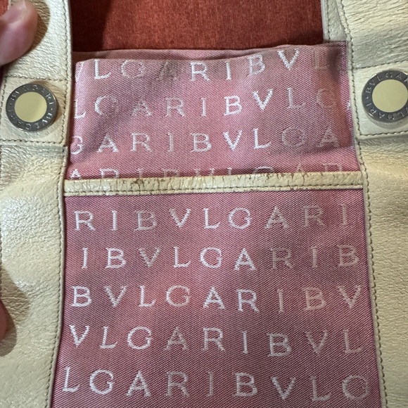 Bvlgari Pink and Cream Women's Tote Bag - Picture 3 of 9